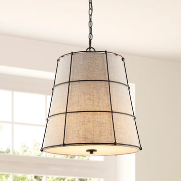 Silas Rustic Farmhouse LED Flush Mount - JONATHAN Y